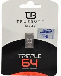 فلش USB3.1TRUEBYTE TRIPPLE 64G