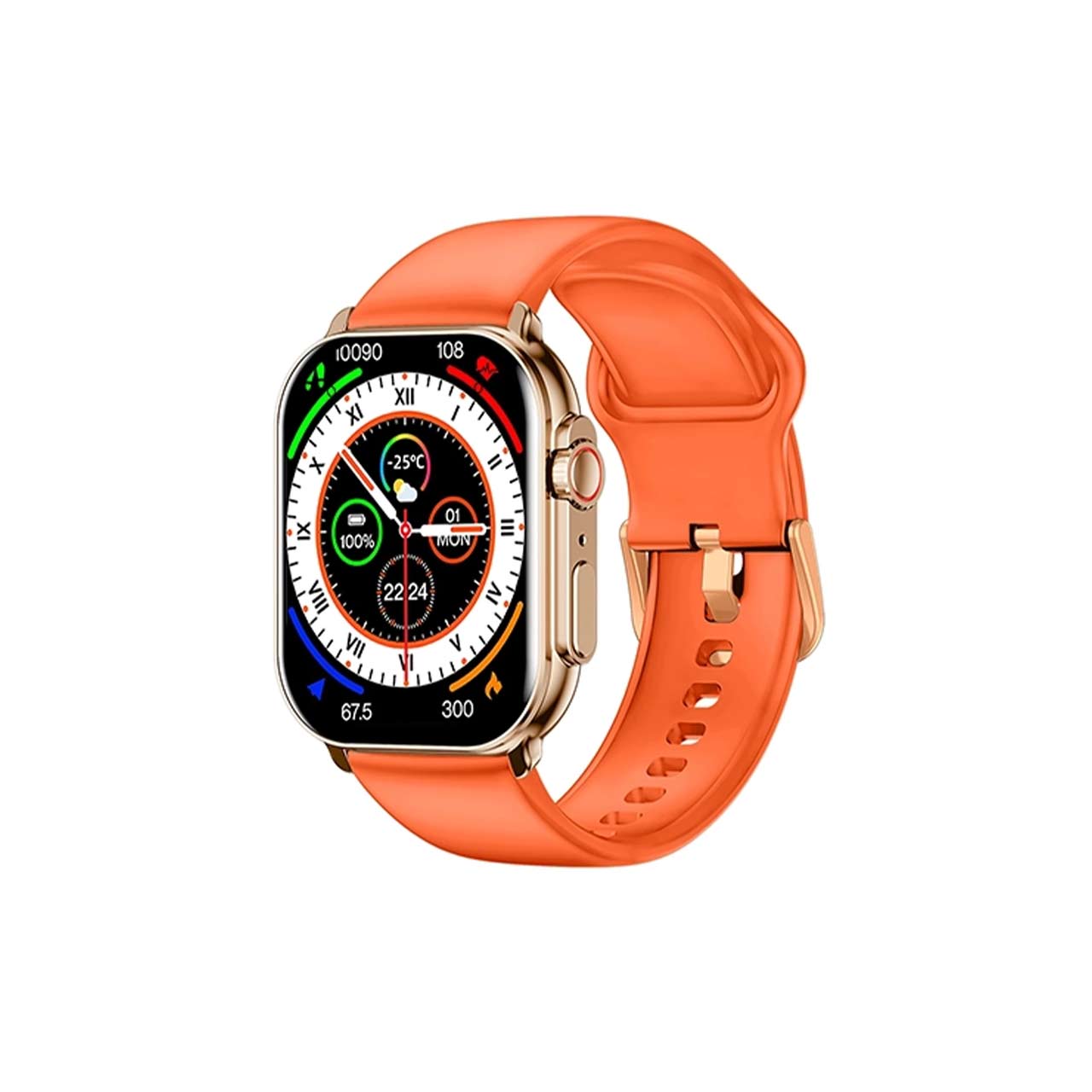 ساعت هوشمند IMIKI مدل SF1 - رزگلد نارنجی (گارانتی 18 ماهه شرکتی)