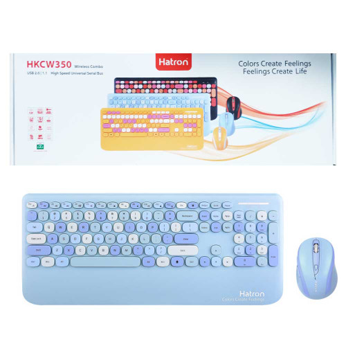 کیبورد ماوس بیسیم hatron hKCW350