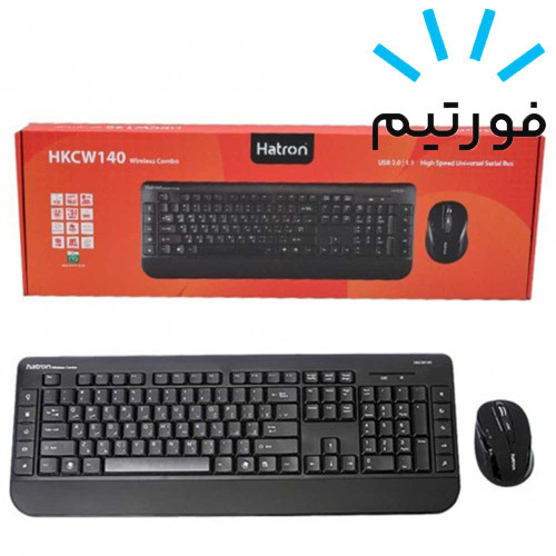 کیبوردوماوس HKCW140بیسیم Hatron