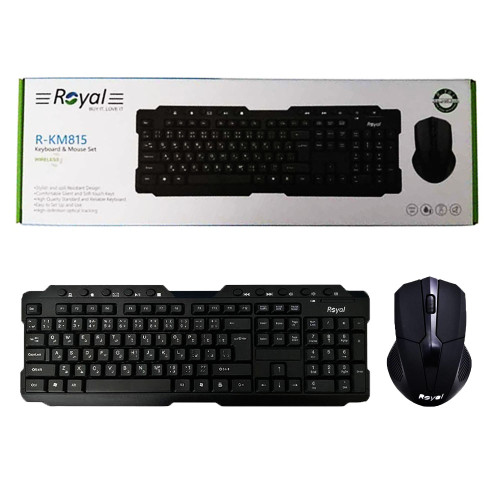 کیبوردوماوس بیسیم ROYAL.KM815
