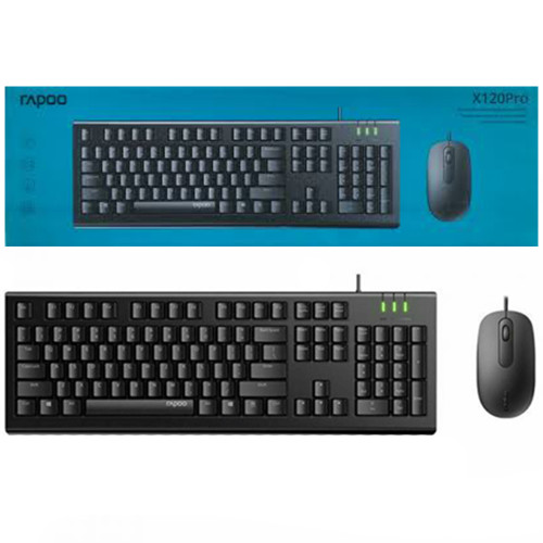 کیبورد و ماوس RAPOO X120PRO مشکی