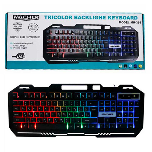 کیبوردگیمینگ MACHER.MR-365RGB