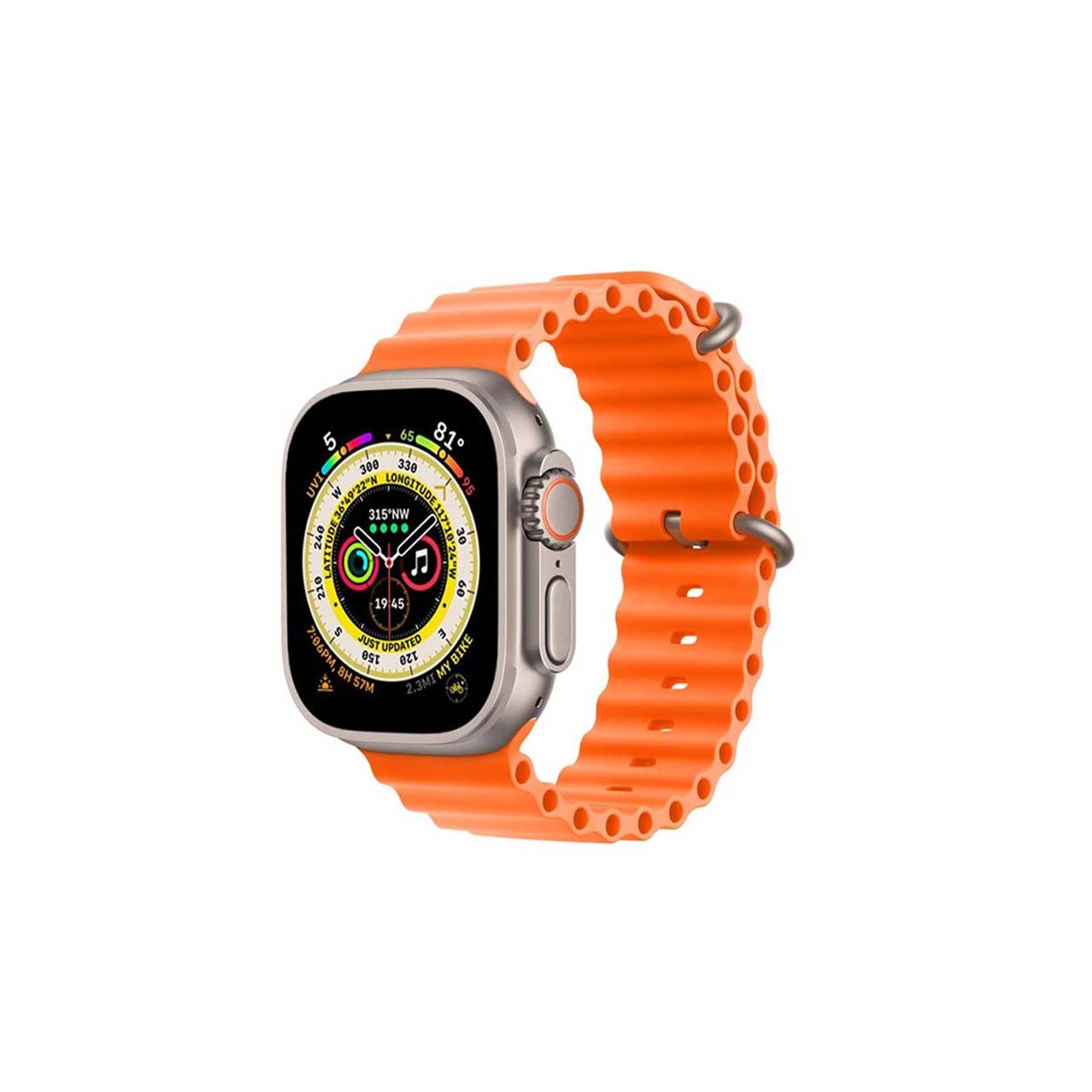 ساعت هوشمندtelzealمدل tc9ultra max-49mm-طلایی گارانتی شش ماهه