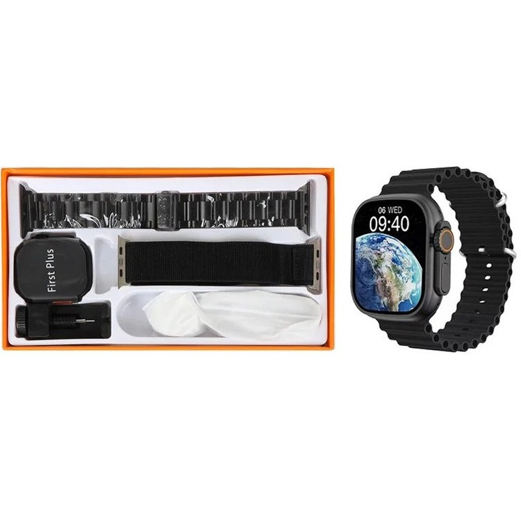 اعت هوشمندfirst plasمدل fp 8 ultra smart watch -49mm مشکی ابی گارانتی 6 ماهه