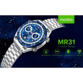 ساعت هوشمندMODIOمدل MR31نقره ای گارانتی شش ماهه شرکتی