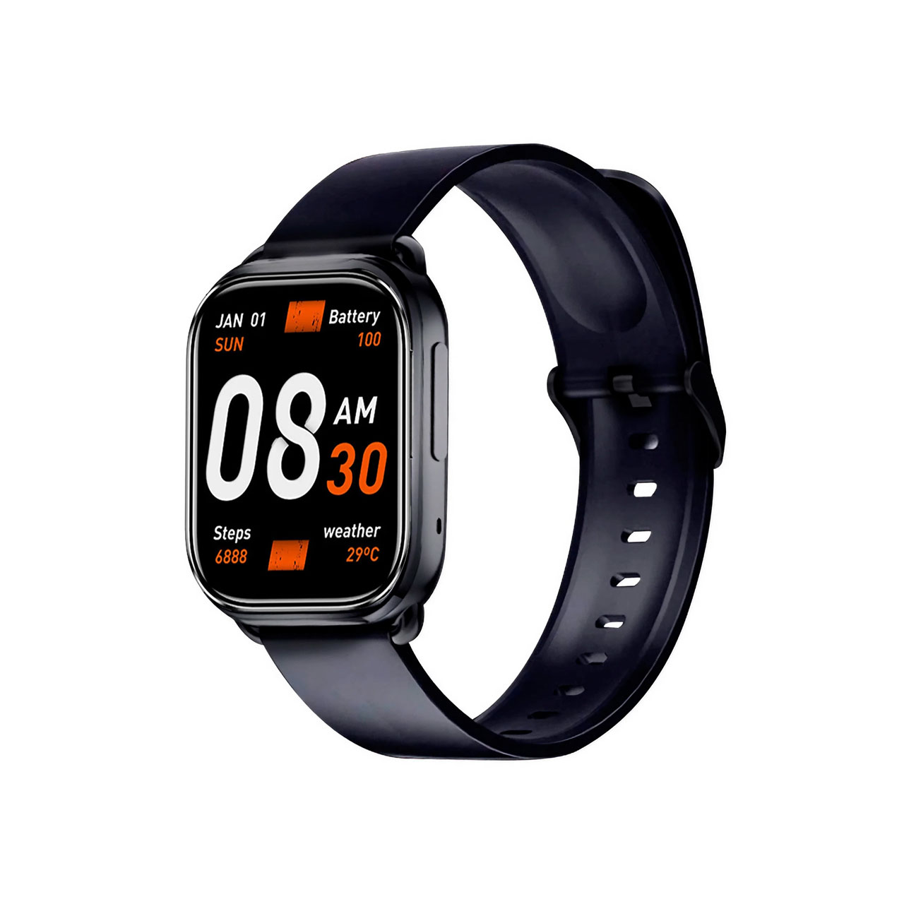 ساعت هوشمندQCY WATCH GS مدل WA23S6Aمشکی گارانتی شش ماهه شرکتی