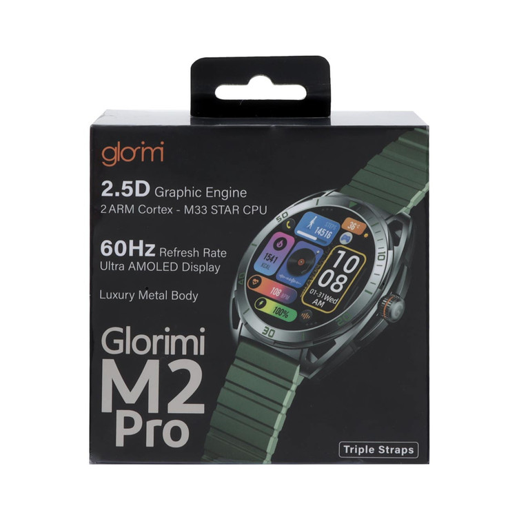 ساعت هوشمند شیائومی Glorimi مدل M2 Pro -(گارانتی 18 ماهه شرکتی)
