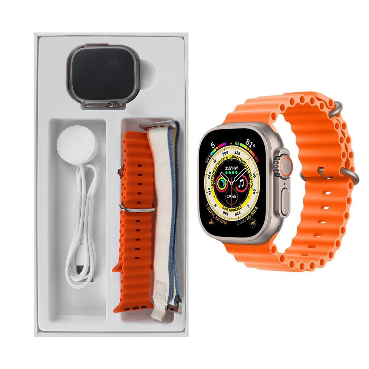 ساعت هوشمند مدل Hello 9 - 49MM - نارنجی (گارانتی 18 ماهه شرکتی)