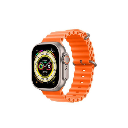 ساعت هوشمند اپل واچ Ultra مدل Titanium White Ocean Band-49MM MQFJ3CH/A - نارنجی
