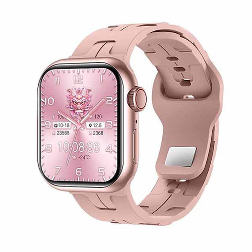 ساعت هوشمند HK مدل Titanium Case HK9 Mini - صورتی