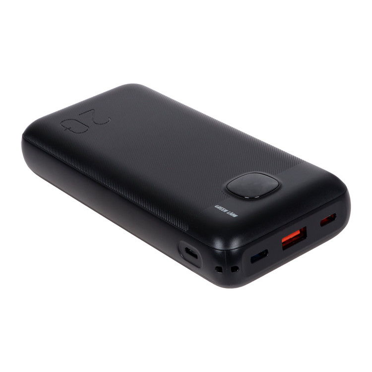 پاوربانک (PD و فست شارژ) Green Lion 20W 20000mAh مدل GNUCMPPBK20BK - مشکی (گارانتی 18 ماهه شرکتی)