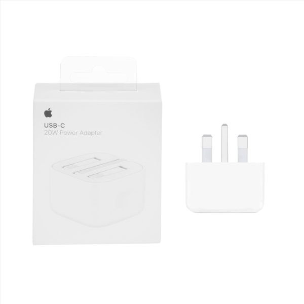 شارژر دیواری 3 پین آیفون USB-C مدل A++ - A2344 20W B/A - سفید - سفارش ایرلند