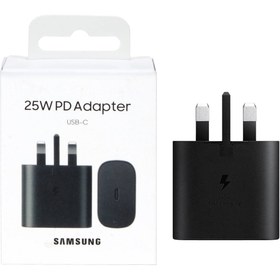 شارژر سه پین SAMSUNG 25W درجه یک TA800 ( فست و PD) مشکی ( شش ماهه شرکتی)