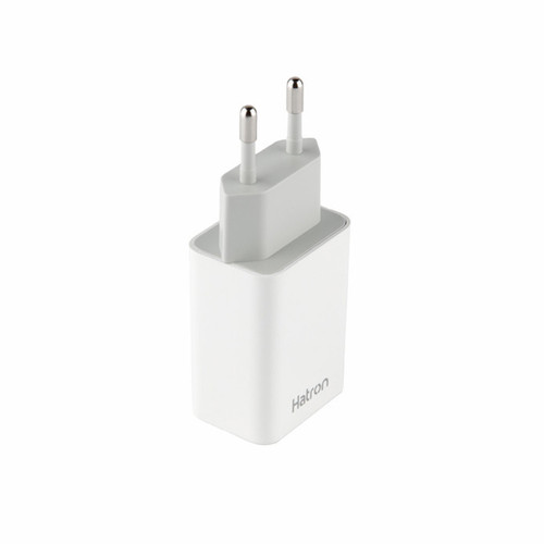 شارژر دیواری 10W دو پورت Hatron مدل HWC2180 - سفید