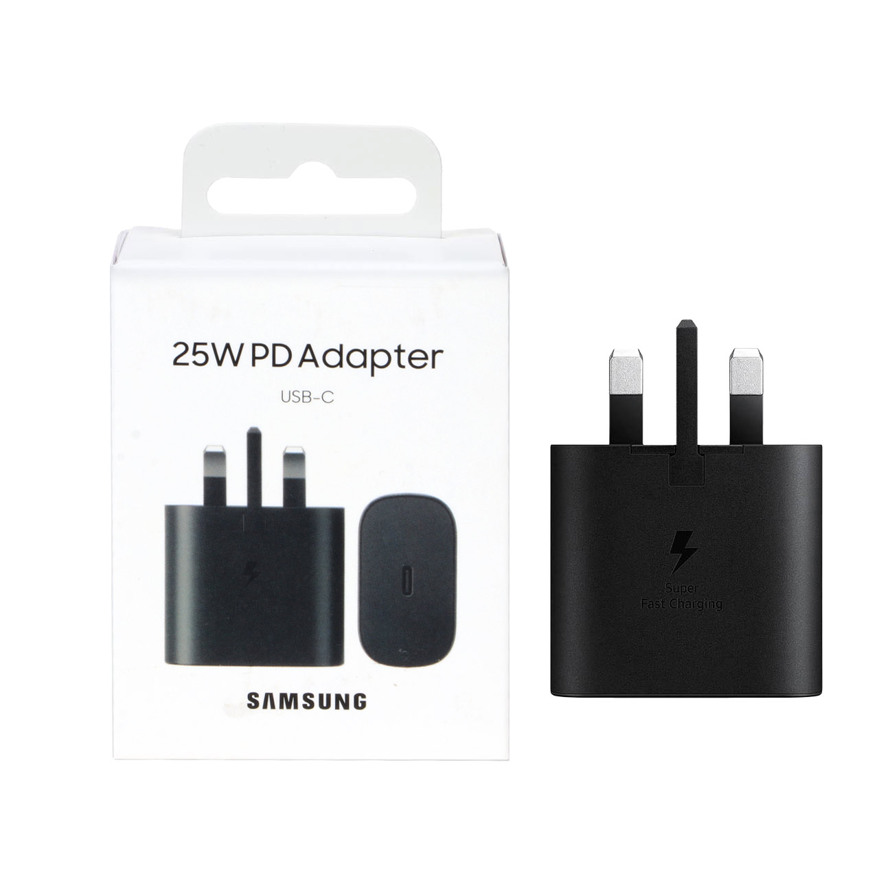 شارژر سه پین SAMSUNG 25W درجهTA800 B ( فست و PD)( شش ماهه شرکتی)