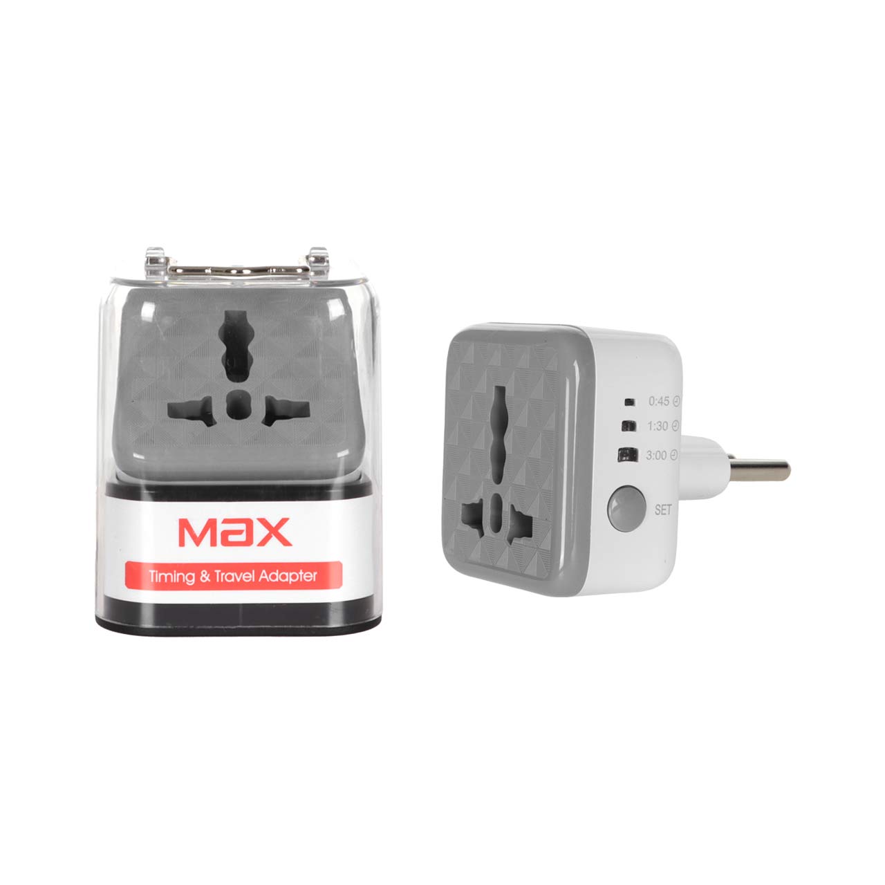 تبدیل برق 3 به 2 تایمردار Max مدل M-X5 - سفید