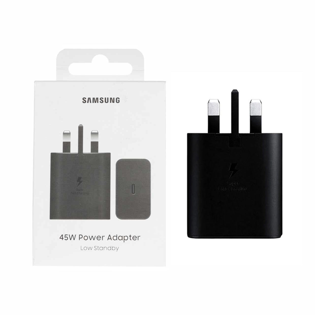 شارژر دیواری سه پین PD و فست تک پورت SAMSUNG مدلEP-T4511 45W - اصلی - مشکی