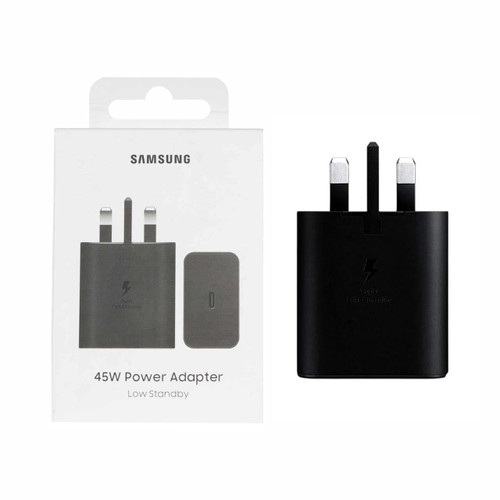 شارژر دیواری سه پین PD و فست تک پورت SAMSUNG مدلEP-T4511 45W - اصلی - مشکی