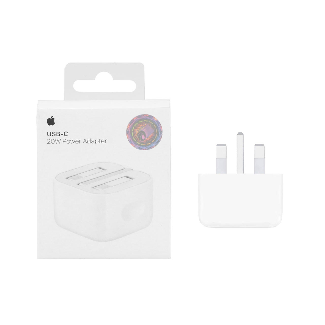 شارژر دیواری اپل 3 پین 20W - B/A - سفید - اصلی