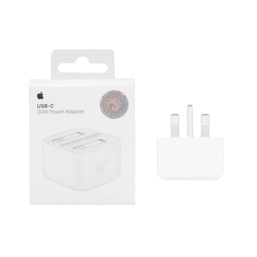 شارژر دیواری اپل 3 پین 20W - B/A - سفید - اصلی